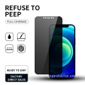 Protetor de tela de privacidade de vidro flexível 9H para iPhone